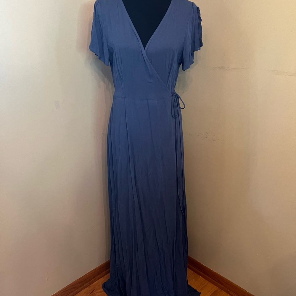 50% off FLASH SALE- Lulu’s Blue Maxi Dress